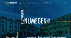 Desktop Screenshot of ecoprocura.eu